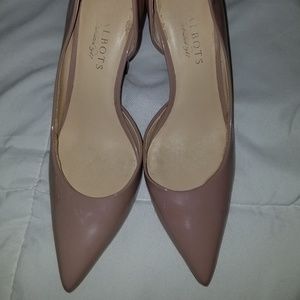 Talbots dusty rose D'Orsay pumps